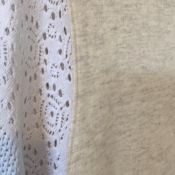 Anthro Akemi & Kin Half Sleeve Sweater Lace Sleeve - Picture 9 of 13